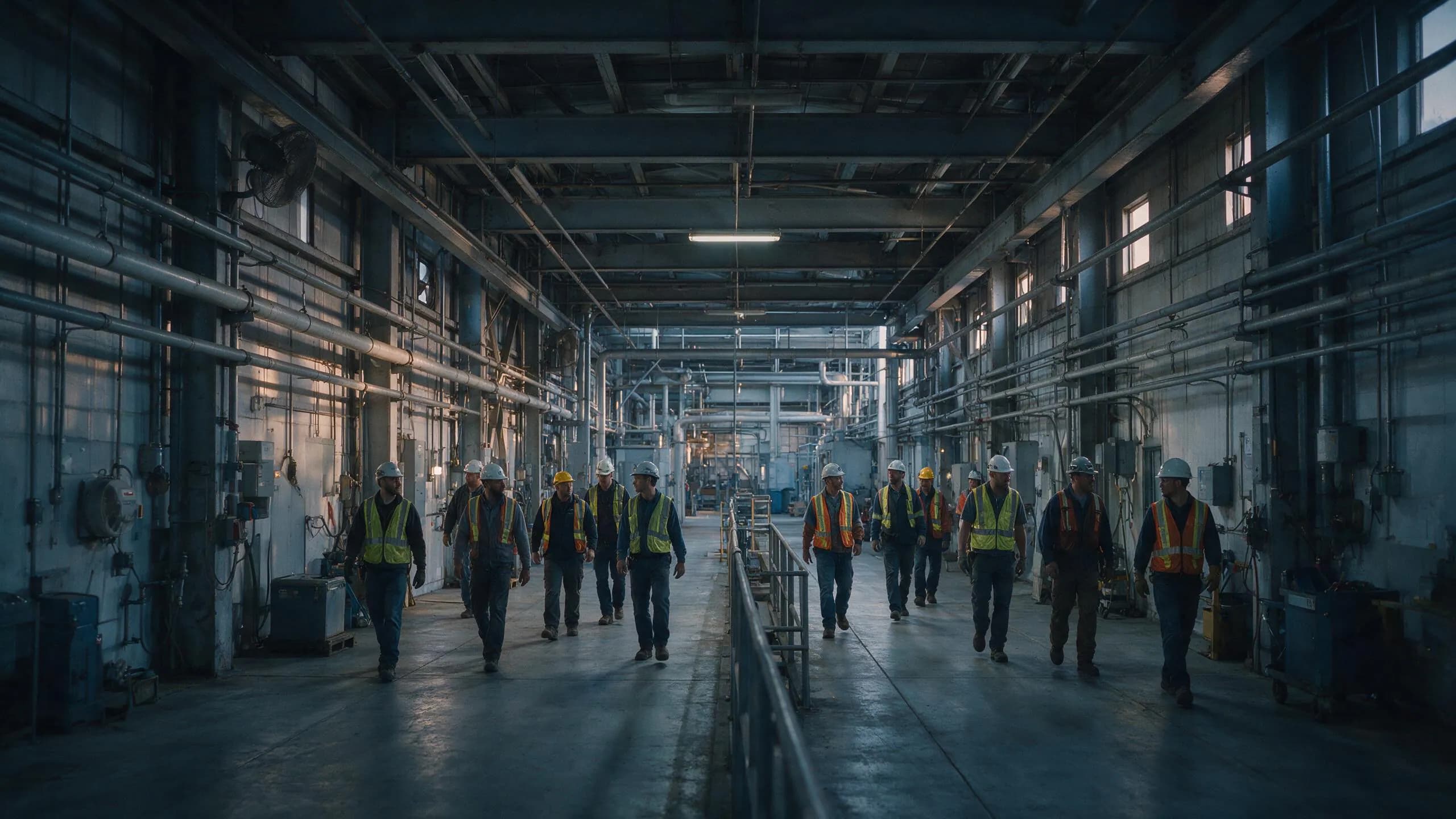 Generic industrial workforce in a construction and technical operations context
